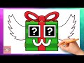 How To Draw Christmas Festive Lucky Block | Steal A Brainrot | Drawing Tutorial