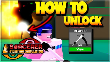 HOW TO GET *NEW* REAPER STAFF SKIN AND DEFEAT BOSS In Sorcerer Fighting Simulator Roblox