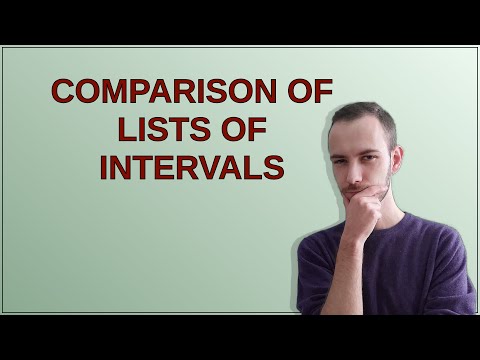 Codereview: Comparison of lists of intervals
