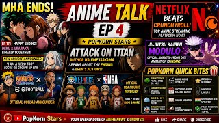 MHA Ends 😳 Netflix Beats Crunchyroll!? JJK INSANE Promo 🔥 | Anime Talk Ep 4 