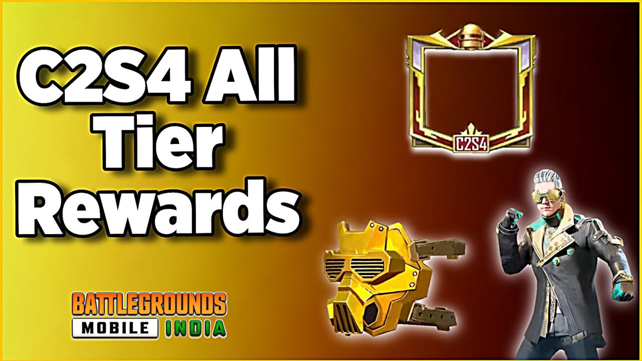 C2S4 Tier Rewards in Pubg mobile and Bgmi.