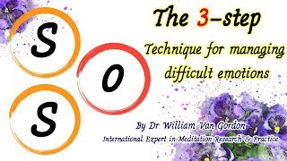 The 3-step SOS technique for managing difficult emotions