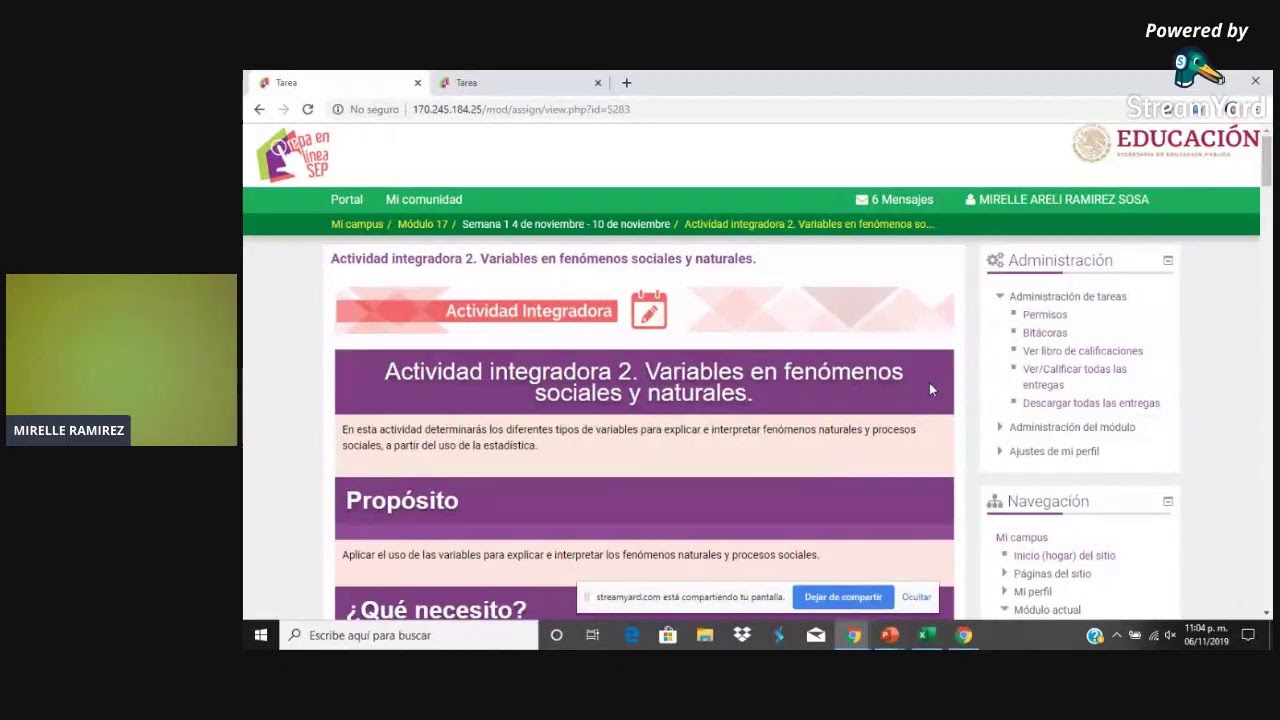 SEMANA 1_ MÓDULO 17_PREPA EN LÍNEA SEP -NOVIEMBRE 19 - YouTube