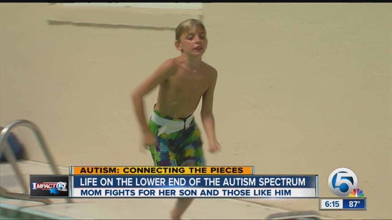 Lower-functioning end of the autism spectrum 