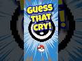 Guess That Cry! ❄️ This One’s Quick and Cold…