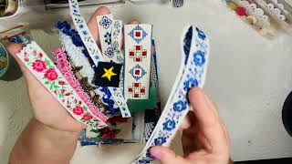 Beautiful Vintage Fabric Bundles! For my Etsy shop, soo fun!🩵