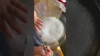 Making Dry Ice Bubbles #shorts