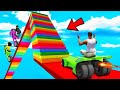 SHINCHAN AND FRANKLIN TRIED THE IMPOSSIBLE WOODEN GAP ZGZAG BRIDGE PARKOUR CHALLENGE GTA 5 GAMING 