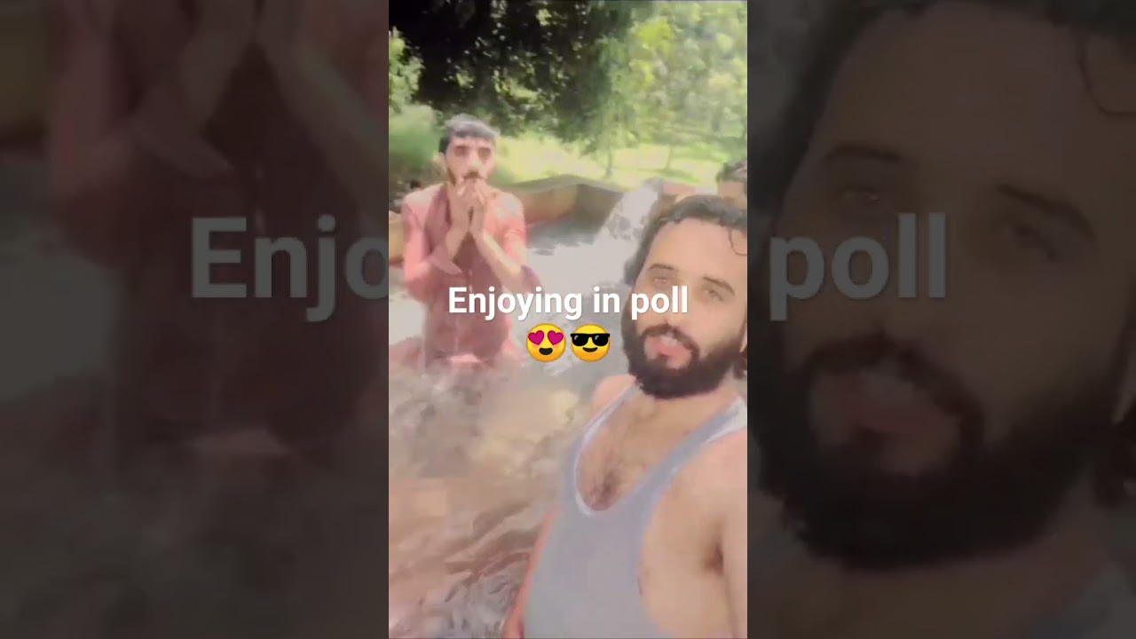 Enjoying in poll 😎😍.   