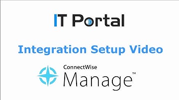 IT Portal   ConnectWise Manage Integration