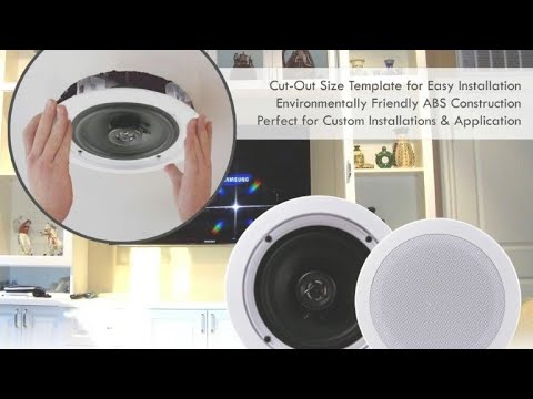 سماعات منزلية ثنائية تثبت في السقف - Pair Pile 6.5 2-way ceiling mounted  home speaker system - YouTube