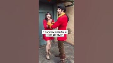 Thumbnail of How Gaston fell in love with me at Disney World! #shorts #beautyandthebeast #disney