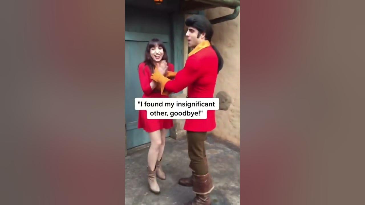 How Gaston fell in love with me at Disney World! #shorts #beautyandthebeast #disney