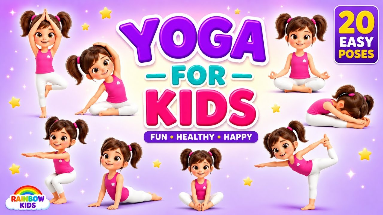 Yoga for Kids | Healthy, Happy & Fun Exercise|easy yoga poses for kids #yogaforkids 