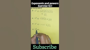 Chapter - 13 Exponents and powers | Ex- 13.1, Q1 | Class - 7th | Maths