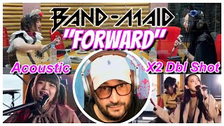 BAND-MAID │'Dbl. Shot of "FORWARD" Acoustic Ver. x2 │ Reaction - Two Studios!!