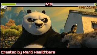 300 SUBS SPECIAL|Po vs Tai Lung with healthbars|Kung Fu Panda