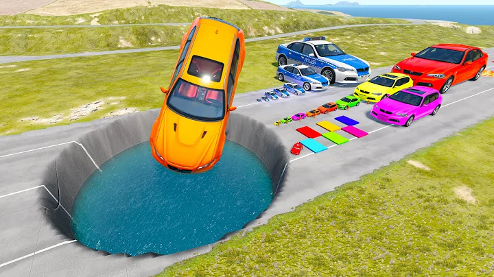 BIG & SMALL CARS vs GIANT PIT #165 - BeamNG.drive Ninja BeamNG !