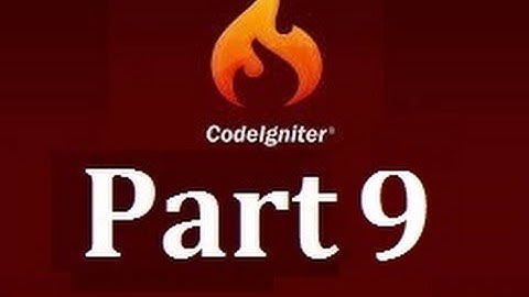 CodeIgniter Essential Training - Creating The Users MVC pt2 - Part 9