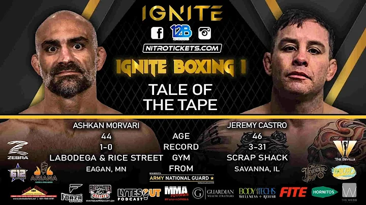 Ignite Boxing 1 Ashkan Morvsari vs Jeremy Castro