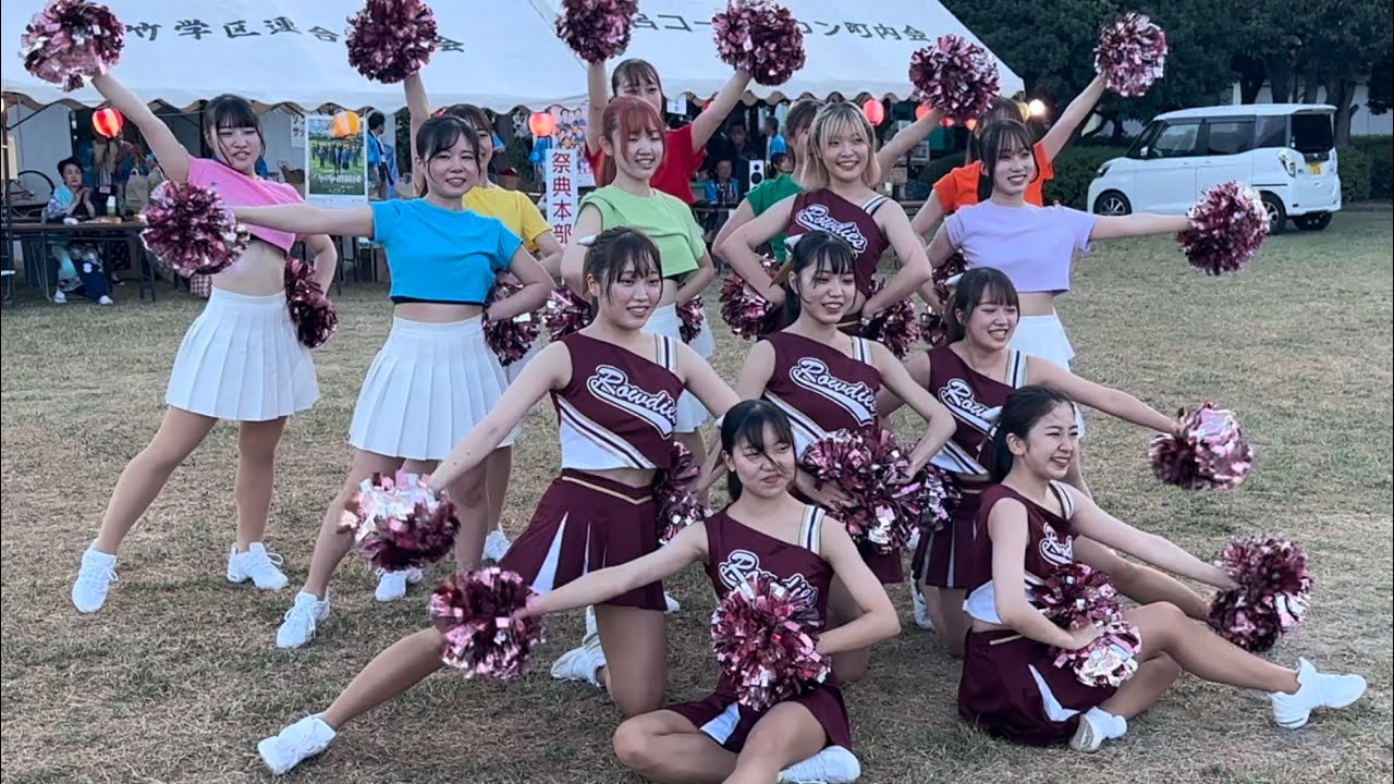 【夏祭り】GOLDROWDIES チアダンス披露｜宮竹学区