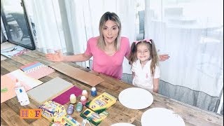At Home With Our Family - Debbie and Alexandra Make Crayola’s CIY Paper Plate Sloth & Llama