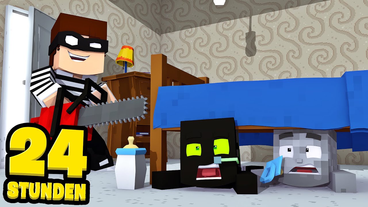 24 STUNDEN alleine ZUHAUSE! - Minecraft [Deutsch/HD]