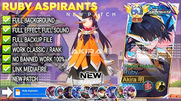 UPDATE Script Skin Ruby Aspirants - Mecha Maiden No Password | Full Effect Voice | Patch Terbaru