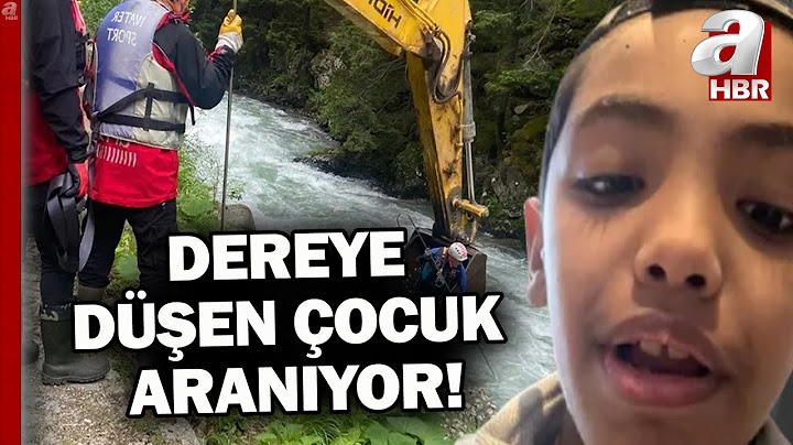 Trabzon'da dereye düşen çocuğu arama çalışmaları sürüyor! | A Haber