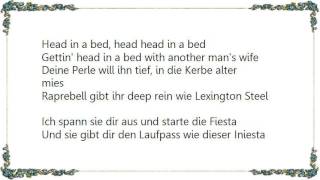 KC Rebell - Head in a Bed Lyrics