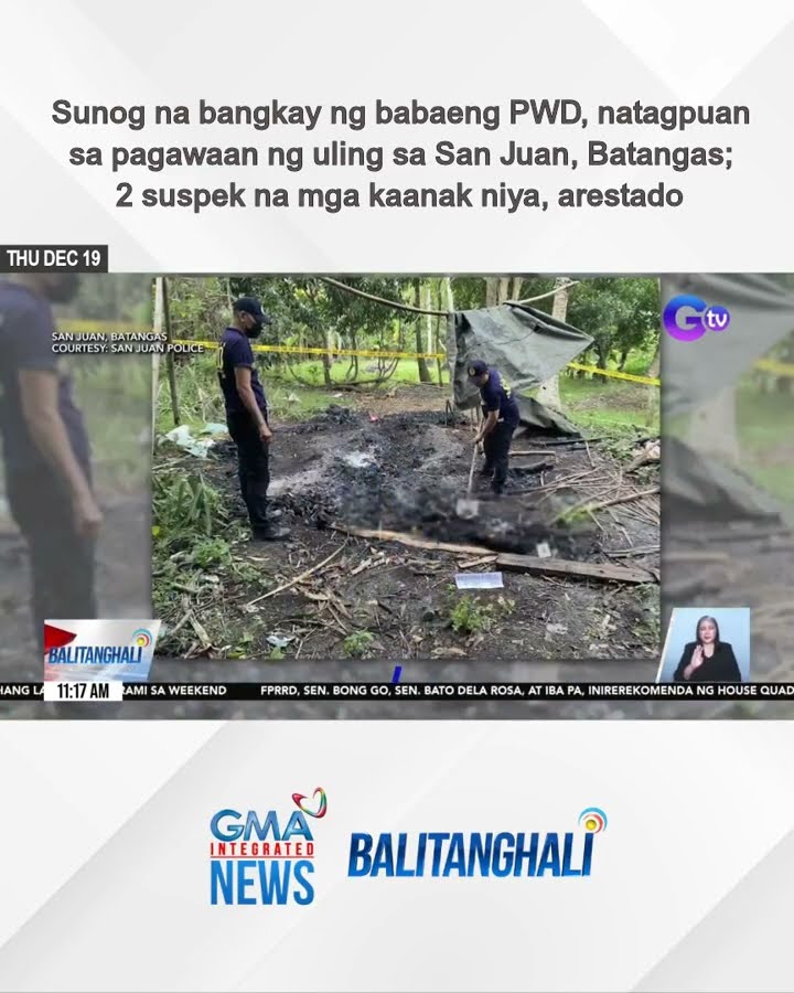 Sunog na bangkay ng babaeng PWD, natagpuan sa pagawaan ng uling sa San Juan,... | Balitanghali