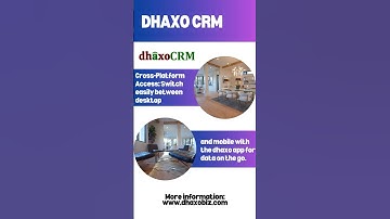 dhaxoCRM ( Web-based customer relationship management tool ) #dhaxoapp #propertyapp