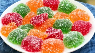 Jujubes recipe || homemade gummy candies recipe || gum drops recipe screenshot 4