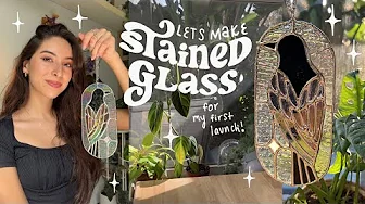 let's make a stained glass crow 💫