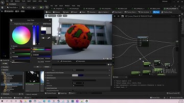 Learning unreal engine 5 by making a universe generator - Procedural planet material experiments