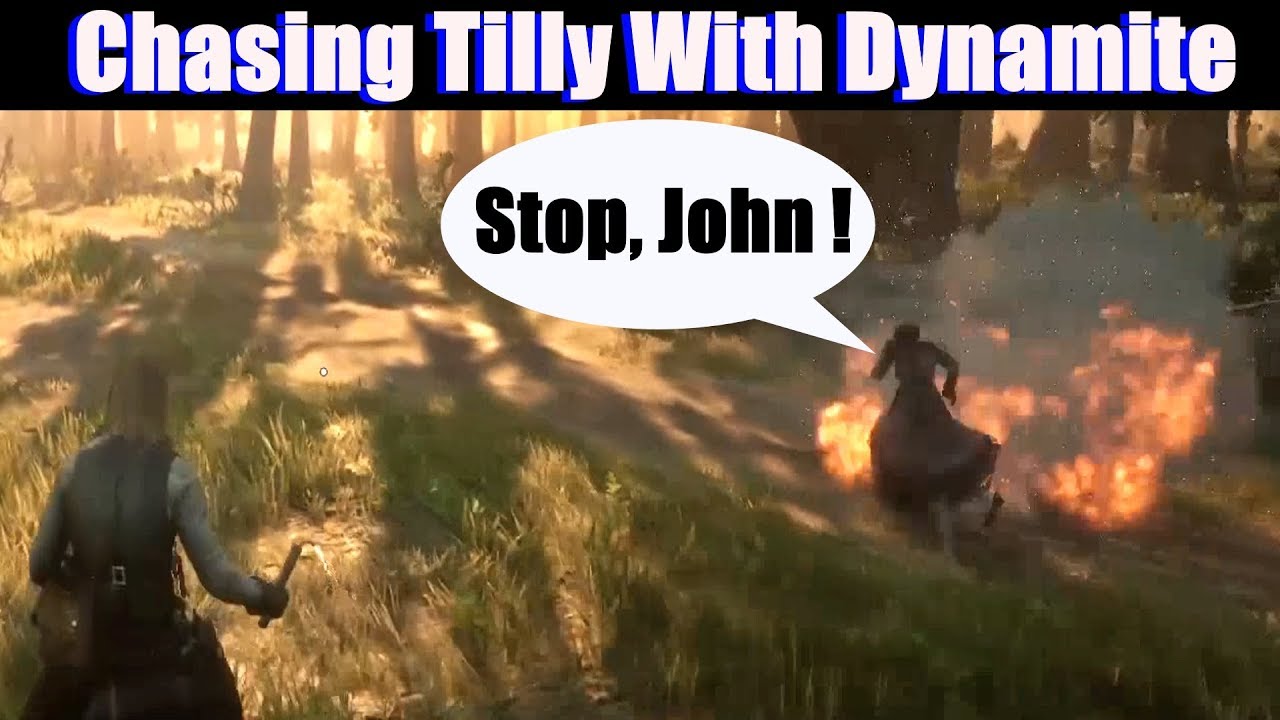 RDR2 Chasing Tilly With Dynamite Red Dead Redemption 2 PS4 Pro YouTube