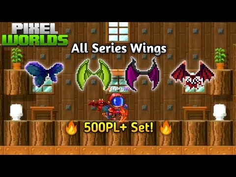 Buying All Of My Series Wings! ???? How Much Do They Cost!? | Pixel Worlds