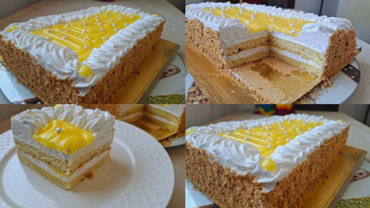 باتيسري  الفال بجنواز الورقة  جد اقتصادية بكريمة الليمون 🍋 مستحيل تدبلوها