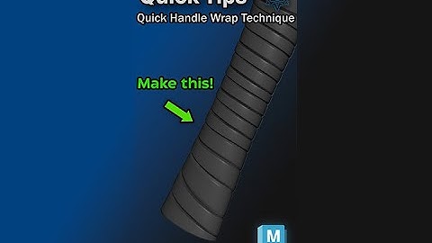 Maya Quick Tip - Model Handle Wraps in Maya #3dartist #3dart #quicktips
