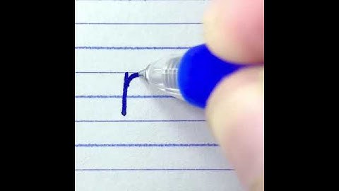 Learn to write English small letter p | How to write Print and Cursive handwriting for beginners