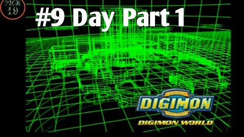 Psx:Digimon World #9 Day Part.1 - Go to Great Canyon top area Attack Ogremon 1st time.