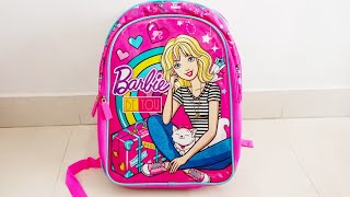 BARBIE Barbie Doll Pink and Yellow School Bag 14 inches  School Bag - School Bag