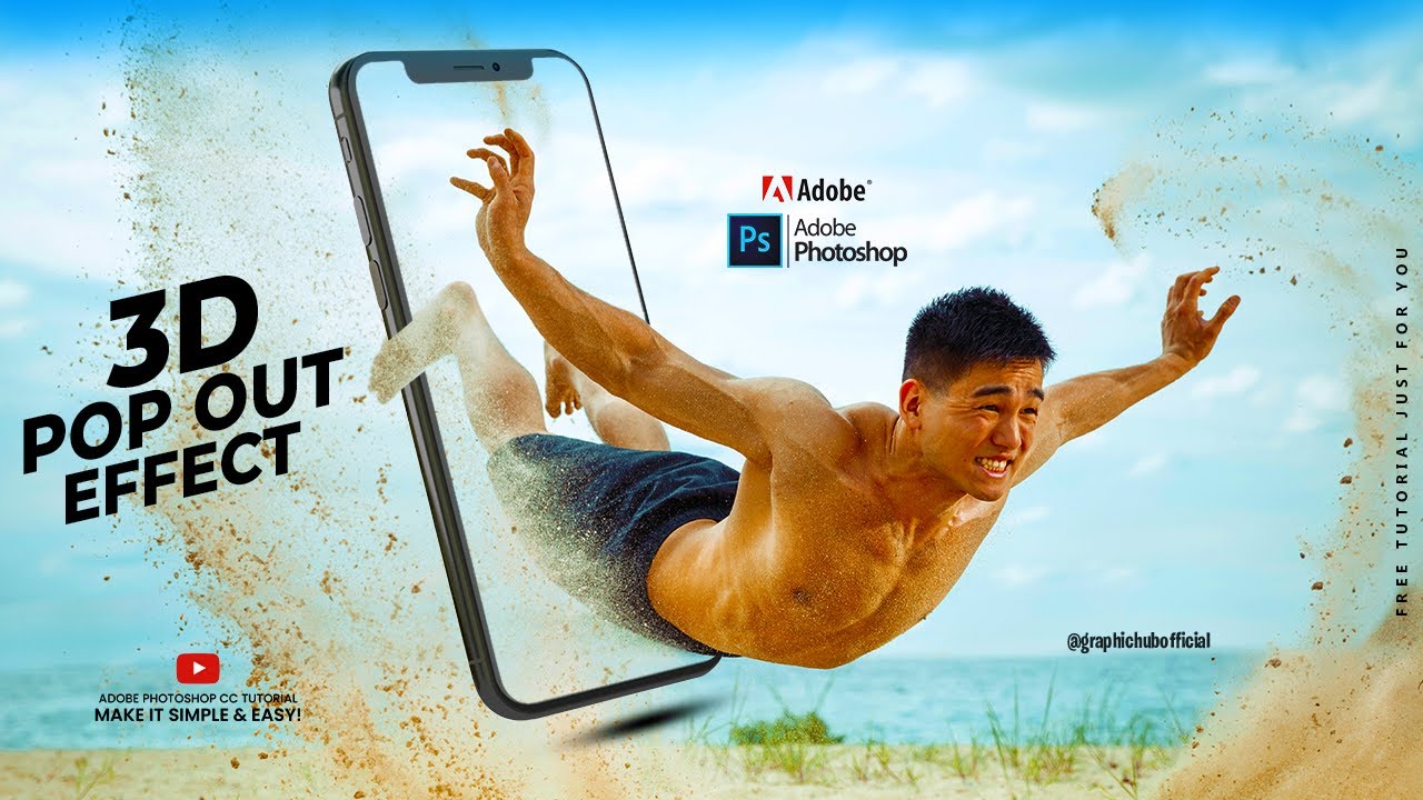 Beste 3d Filme Mit Pop Out Effekt 3D POP OUT Effect - Adobe Photoshop CC Tutorial - Graphic Hub - YouTube