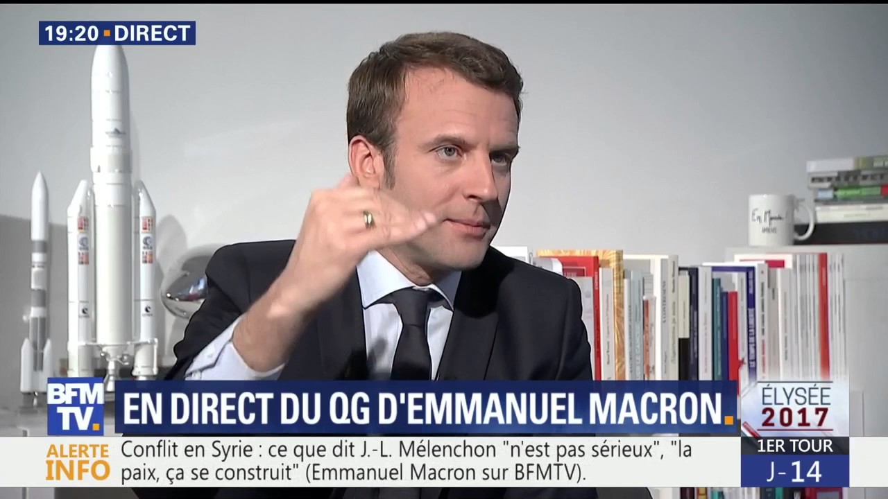 Interview d'Emmanuel Macron avec Ruth Elkrief | BFM TV - YouTube