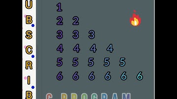 Pattern 3 || Number pattern in C programming language #shorts #programming #coding #pattern