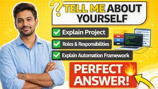 Tell Me About Yourself (SDET) | Project + Roles + Automation Framework Explained 🔥