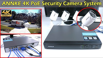 4K PoE Camera Security System - ANNKE H800 8 Ch NVR Record 24/7