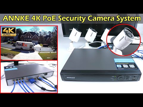 4K PoE Camera Security System - ANNKE H800 8 Ch NVR Record 24/7