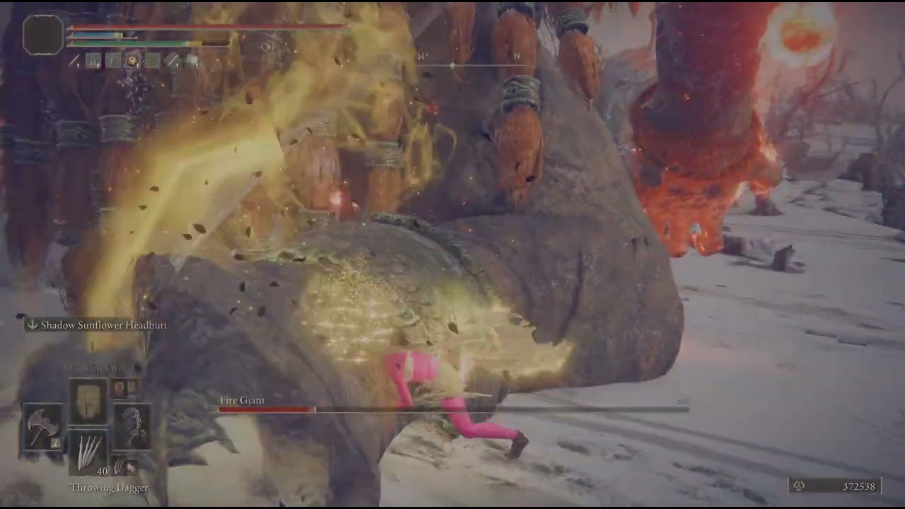 C.Weapons 16 fai/str (Fire giant) no hit