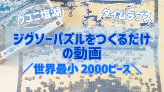 ジグソーパズル作成☆ウユニ塩湖☆パズルの超達人EX☆世界最小2000ピース